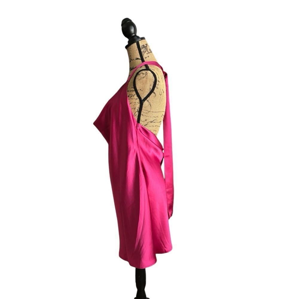 CantonWalker Cowl Neck Dress With Open Back - Fuchsia Size XL NWT 2 0420 - Picture 6 of 11